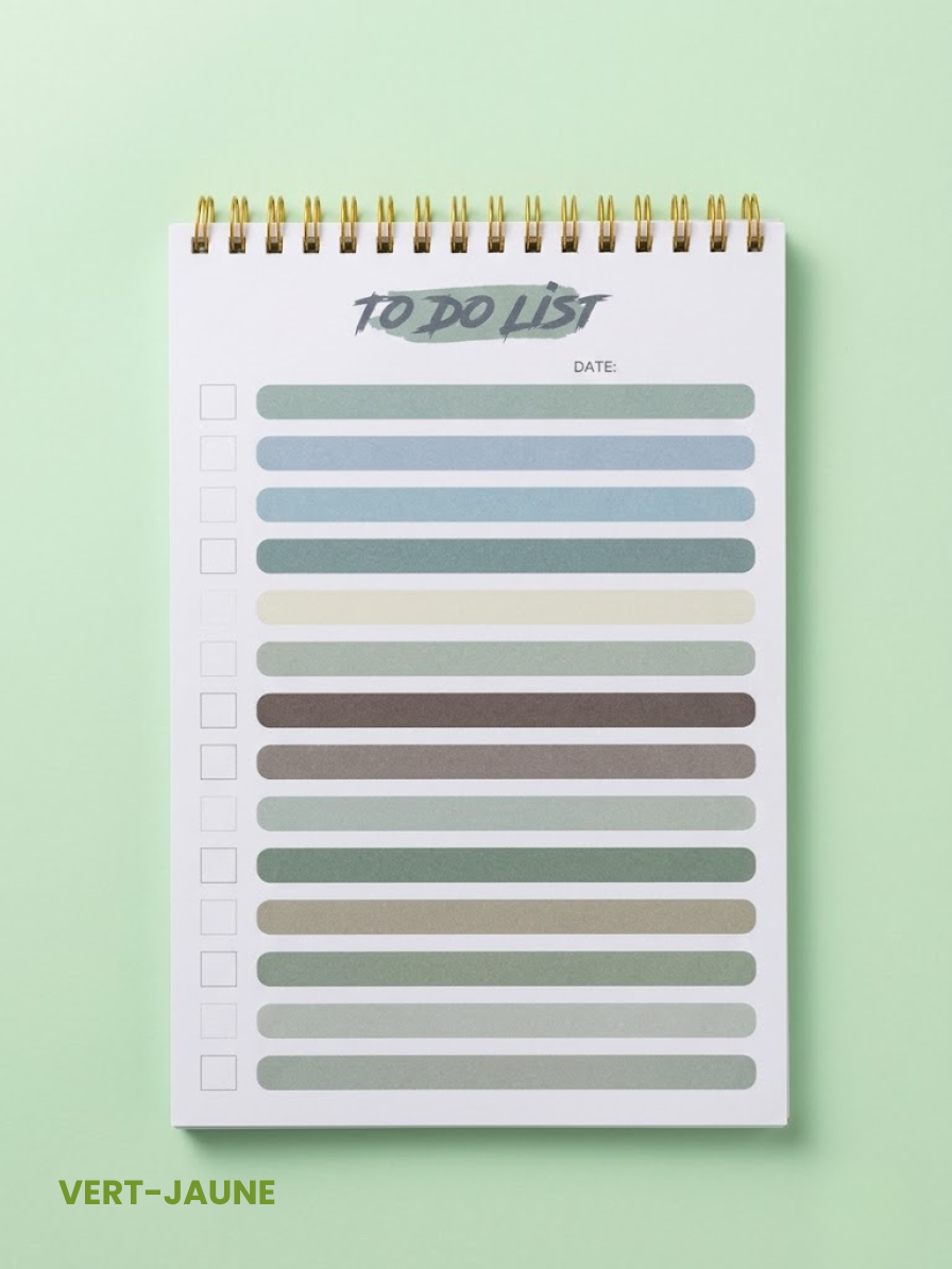 Bloc-notes TO-DO List 50 pages – 6 designs différents | YOYOSO – Image 3