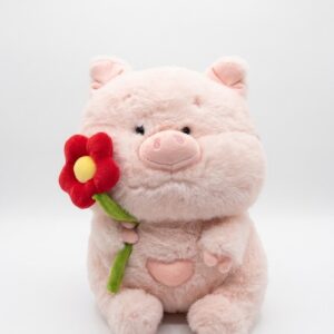 Peluche Cochon avec Fleur 35 cm – YOYOSO